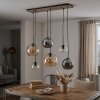 Koyoto suspension 6 lumières E27 à globes pour salle à manger et salon