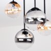 Chehalis plafonnier à globes 4 lampes G9 pour salon, style rétro vintage
