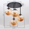 Chehalis plafonnier rond à boules G9 4 lumières, Ø 41 cm, style rétro vintage