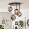 Chehalis plafonnier 4 lumières à boules G9 ø 38 cm, style vintage moderne