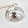 Gastor plafonnier boule à 4 lumières, style rétro vintage moderne pour salon