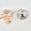Gastor plafonnier boule à 4 lumières, style rétro vintage moderne pour salon