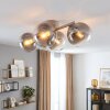 Gastor plafonnier à boules 4 lampes E14, luminaire de plafond rétro vintage