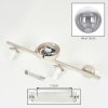 Gastor plafonnier à boules 4 lampes E14, luminaire de plafond rétro vintage