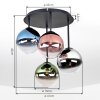 Chehalis plafonnier à boules suspendues G9, 4 lumières, ø 41 cm, rond