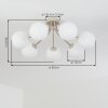 Gastor plafonnier boule 7 lumières E14 Ø 82 cm pour salon et salle à manger
