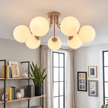 Gastor plafonnier boule 7 lumières E14 Ø 82 cm pour salon et salle à manger