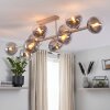 Gastor plafonnier rampe 10 lumières E14, sphères allongées rétro-vintage