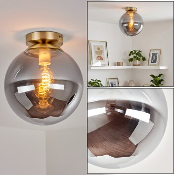 Gastor plafonnier boule E27 Ø 25 cm, lampe de plafond rétro pour salon