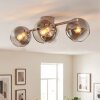 Plafonnier Koyoto, lampe de plafond 4 flammes E14 à globes ronds