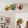 Plafonnier Koyoto à 4 globes, lampe de plafond moderne rétro vintage