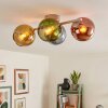 Plafonnier Koyoto à 4 globes, lampe de plafond moderne rétro vintage