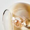 Plafonnier Koyoto à 4 lampes E14, abat-jour globes pour salon et chambre