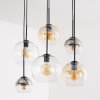 Koyoto suspension salle à manger 6 lumières E27, luminaire salon à globes