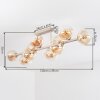 Gastor plafonnier linéaire à globes, 10 lampes E14, style rétro vintage