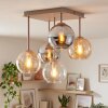 Koyoto plafonnier 5 lumières E14 à globes suspendus, ø 37 cm, rétro moderne