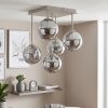 Plafonnier Gastor 5 lumières, luminaire de plafond à globes E14 pour salon