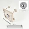 Plafonnier Gastor 5 lumières, luminaire de plafond à globes E14 pour salon