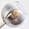 Plafonnier moderne Koyoto à 10 lumières avec abat-jour en verre ambre, clair et fumé