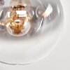 Plafonnier Gastor à boules, luminaire de plafond 5 lumières E14 rétro moderne