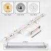 Gastor plafonnier 10 flammes E14 à globes, luminaire plafond vintage