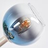 Koyoto plafonnier à globes 10 lampes, design rétro moderne, culots E14