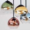 Koyoto plafonnier boule 4 lumières E14, luminaire de plafond rétro ø 38 cm