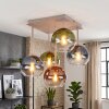 Koyoto plafonnier boule 5 lumières pour salon et salle à manger, style rétro