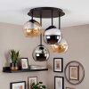 Koyoto plafonnier globe rétro à 4 lampes E14 pour salon et salle à manger