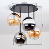 Koyoto plafonnier globe rétro à 4 lampes E14 pour salon et salle à manger