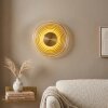 Liriel applique murale LED ronde rétro, luminaire mural à anneaux concentriques