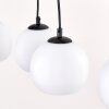 Koyoto suspension de salle à manger à barre en bois, 4 lumières E27, longueur 80 cm