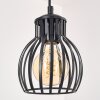 Oravi suspension bois avec barre centrale, 5 lumières E27, longueur 100 cm