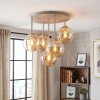 Gastor plafonnier à globes 5 lumières E14, ø 45 cm, style rétro vintage