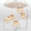 Chehalis plafonnier globe 5 lumières, luminaire de plafond rond Ø 43 cm