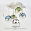 Gastor plafonnier boules à 5 flammes E14, design moderne rétro vintage