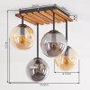 Gastor plafonnier à boules E14 4 lumières, design rétro boho pour salon