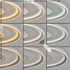 Orvix plafonnier LED rond avec télécommande Ø 59 cm, luminaire de plafond moderne plat