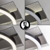 Kordex plafonnier LED moderne à anneaux lumineux croisés, forme allongée