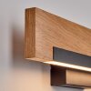 Inzino applique murale LED avec barre en bois, design scandinave moderne