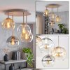 Koyoto plafonnier à globes, luminaire de plafond 4 lumières E14 vintage