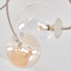 Chehalis plafonnier globe rétro, luminaire de plafond 6 flammes G9, Ø 64 cm
