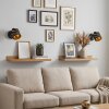 Alsen applique murale orientable avec interrupteur, lot de 2 à fentes symétriques