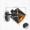 Opatija applique murale orientable avec interrupteur, abat-jour à découpes E14