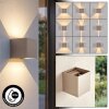 Tamarin applique murale extérieure LED carrée, éclairage haut et bas moderne