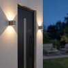 Tamarin applique murale extérieure LED cubique, éclairage haut et bas, lot de 2