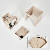 Tamarin applique murale extérieure LED cubique, éclairage haut et bas, lot de 2