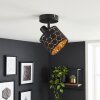 Alsen plafonnier orientable avec abat-jour à fentes ajouré, E14, Ø 12 cm