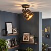 Alsen plafonnier orientable avec abat-jour à fentes ajouré, E14, Ø 12 cm