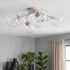 Chehalis plafonnier boule 6 feux G9, design moderne rétro, diamètre 64 cm